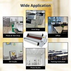 17” Roll Laminator Single-sided & Double-sided Laminating Machine 110V