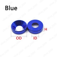 Aluminum 6061 Fisheye Washer Bumpy Countersunk Gasket M2 M3 M4 M5 M6 M8