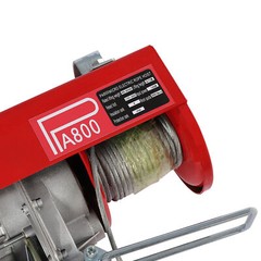 110V 1763lbs Electric Cable Hoist Crane Winch Garage Lift Wired Remote Control