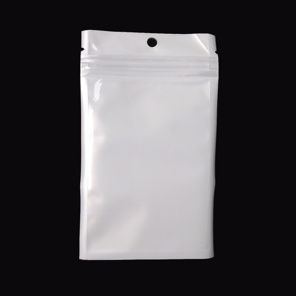 100x Self Seal Clear Zip Lock Bags Retail Packaging Pouches with Hang Hole