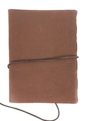 Luxurious Genuine Leather Journal 11.5 x 8.5 inches Sketchbook blank pages strap
