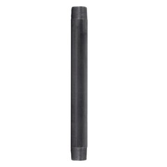 STZ Industries 1 in. MIP each T X 1 in. D MIP Black Steel 12 in. L Nipple