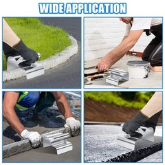 Landscape Curbing Trowel Concrete Shaping Tool Stainless Steel with Handle DI…