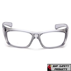 PYRAMEX EMERGE GRAY 1.5 CLEAR FULL MAGNIFYING LENS READER SAFETY GLASSES Z87+