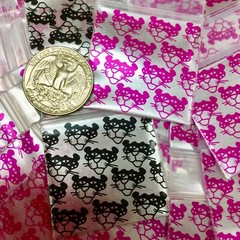 BaggiesSince1987 – 1515 Design Zip Bags 1000PCS METALLIC 50 DSN MIX, READ DETAIL