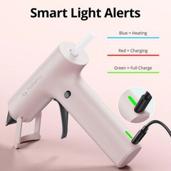 Tilswall Cordless Hot Glue Gun, Fast Preheating, 2000mAh Battery, 20 Glue Sticks