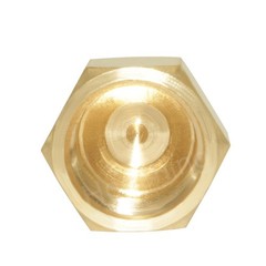 5 PCS Brass Flare Tube Fitting SAE 45 Degree Hex Cap Female Seal Plug 3/8 Inch