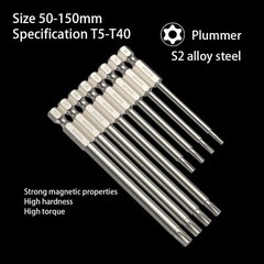 Torx Long Magnetic Impact Rated Screwdriver Drill Driver Bits T5-T40 PROFESSIONA