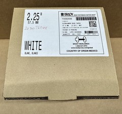 Brady 113111 GLOBALMARK B595 2.5”x 100’ White Outdoor Permanent Vinyl Label Tape