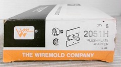 Wiremold 2051H Flush Plate Adapter (Box of 5)