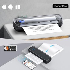 Kats Beypg Portable Inkless Printer Wireless Bluetooth Thermal Printer 4200Mah