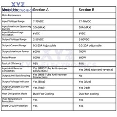 600W 700W High Power Buck-Boost Module Adjustable Regulated Power Supply Module