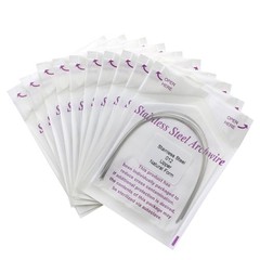100pcs Orthodontic Archwire Stainless Steel Brace Wires Natural Round Rectanglar