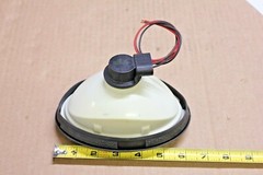 3.5 x 5.25″ dual brightness 12 volt oval amber warning light
