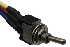 Mini Heavy Duty Metal Toggle Switch ON-OFF-ON 3A 250V SPDT W/ 6″ Leads