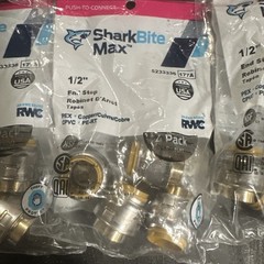 32 Sharkbite Max Push To Connect 1/2” End Stop New Sealed (384)