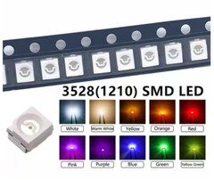 100pcs 3528 LED Diode Green RED WARM White ICE Blue Yellow Pink Purple-UV Rgb