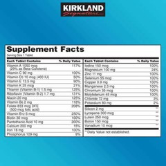 Kirkland Signature Daily Multi Vitamins & Minerals Tablets 2 Pack Each of 500-Co