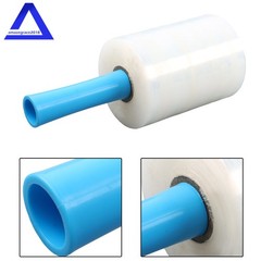 4PCS Clear Stretch Wrap Film 5″ × 1000ft Roll with Handle, 80 Gauge Thick