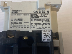 Sprecher+Schuh Contactor Model CA3-37-N-11 110-120v 50/60Hz Coil
