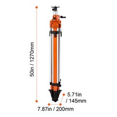 VEVOR Laser Level Tripod Stand 5/8″-11 Thread 45.07-114.37 in Height Adjustment