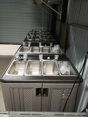 Portable Sink Mobile Concession three – compartment Hot Water w/Hand Wash Sink