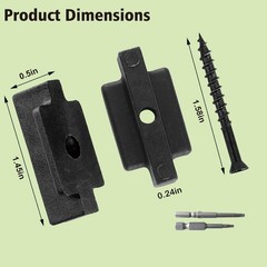 300PCS Hidden Deck Fasteners for Composite Decking Boards Composite Deck Fast…