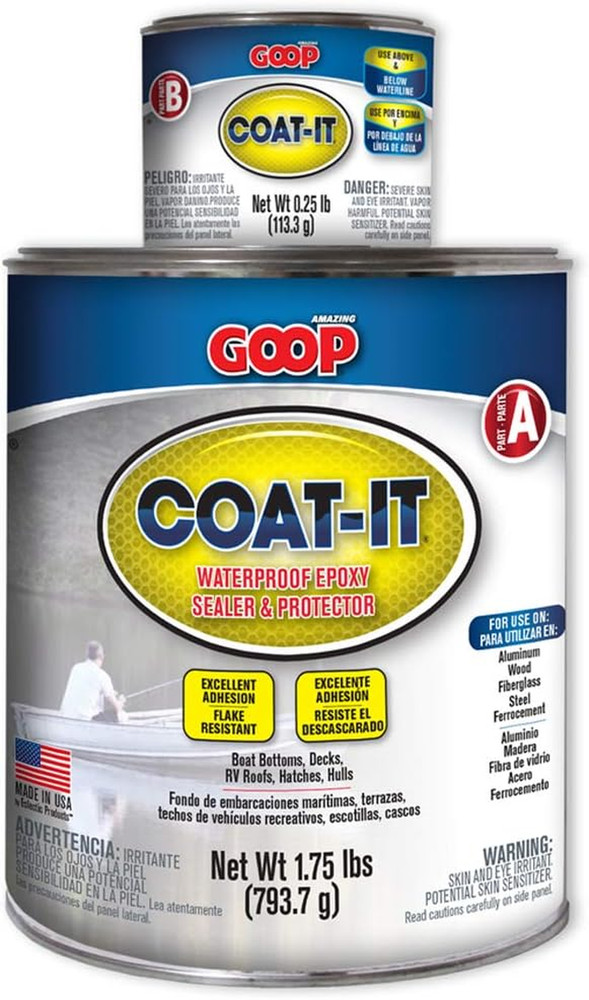 5400040 Coat-It Waterproof Epoxy Sealer & Protector – 2 Lb Kit, Dark Gray