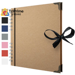 Bstorify Scrapbook Album 60 Pages (8 x 8 Inch) Brown Thick 8 X 8 Inch,