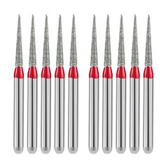 Dental FG 858 014F Needle Shape Diamond Burs Fine Grit/Extra Fine 20pc USA Stock