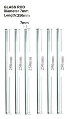 6 Pack Glass Stirring Rods 10″ Round ends for Science Education,Lab and Kitchen