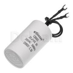 20UF 250VAC Wire Motor Run Capacitor CBB60 HVAC 30x60mm 25/85/21 20MFD 250V