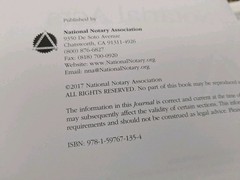 California NNA Official Journal of Notarial Acts CA HTF