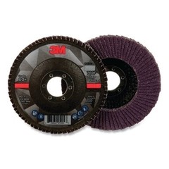 Coated Flap Disc 769F, 4-1/2 in dia, 60+ Grit, 7/8 in Arbor, 13300 RPM 3M™