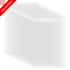 Golden State Art, Pack of 50 Acid-Free Crystal Clear Sleeves 6×9,