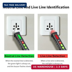 Voltage Tester Pen Non-Contact 12-1000V AC Detector, Adjustable Sensitivity Elec