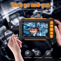 NEW Industrial Handheld Endoscope 4.3 IPS 1080P HD 5M Borescope Snake Camera