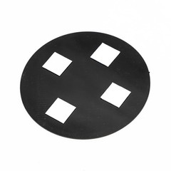 1 Set 2pcs Brushed Silver 2″ Round Push Pull Door Signs for Office Business
