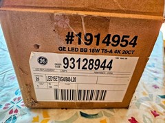 18 Pack GE LED Linear 32W Cool White 48″ T8 Type A Tube Light Bulb 4000K 1800Lum