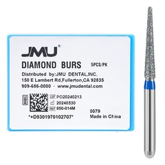 JMU Dental Round End Taper Diamond Burs Medium Grit 850-014M/850-016M