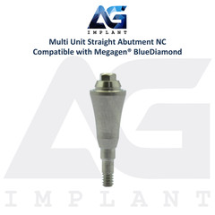10 Straight Multi Unit Prosthetic NC X-FIT Megagen® BlueDiamond Compatible 4.8mm