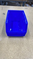Bundle of 10 Uline S-20581 Plastic Industrial Grade Stackable Bins 9 x 6 x 5″