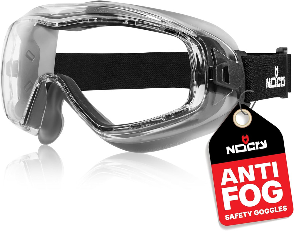Nocry anti Fog Safety Goggles for Men and Women with Premium anti Scratch Coatin