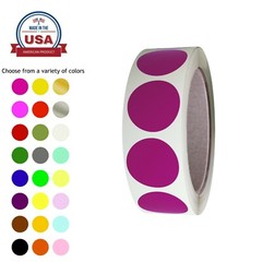 Royal Green Colored Labels Roll 1 1/4 Inch (3cm) Color-Coding Dot Stickers 30mm