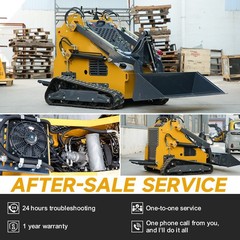 2025 Mini Skid Steer 23HP B&S Loader 3.5mph Speed For Farm EPA Petrol Engine