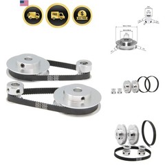 2PCS Set GT2 Synchronous Wheel 20&60 Teeth 8mm Bore Aluminum Timing Pulleys w…