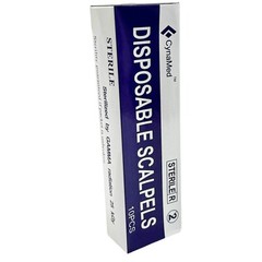 Disposable Scalpel with Blade #11 Sterile 10/PK Individually Wrapped, Podiatry