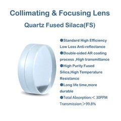 Laser Collimator Focusing Lenses D28/D30mm F75/100/125/150/155/200mm 1064nm Lens