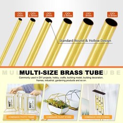 Brass Tube 1mm 2mm 3mm 4mm 5mm 6mm 7mm 8mm 9mm 10mm 11mm 12mm 13mm O.D. x 300mm