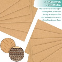 50 Pack Corrugated Cardboard Sheets Flat Hard Cardboard Inserts Back to Schoo…